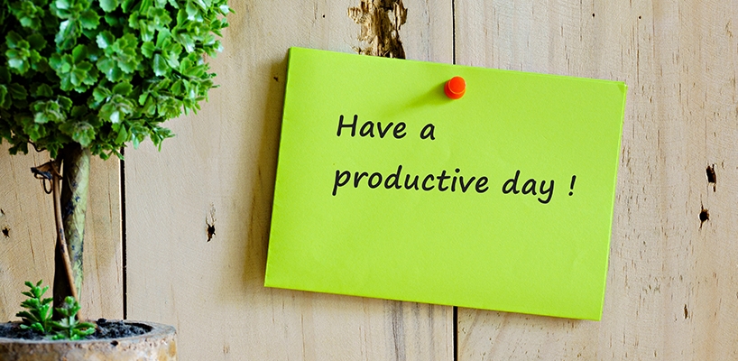 How to plan a productive day.
