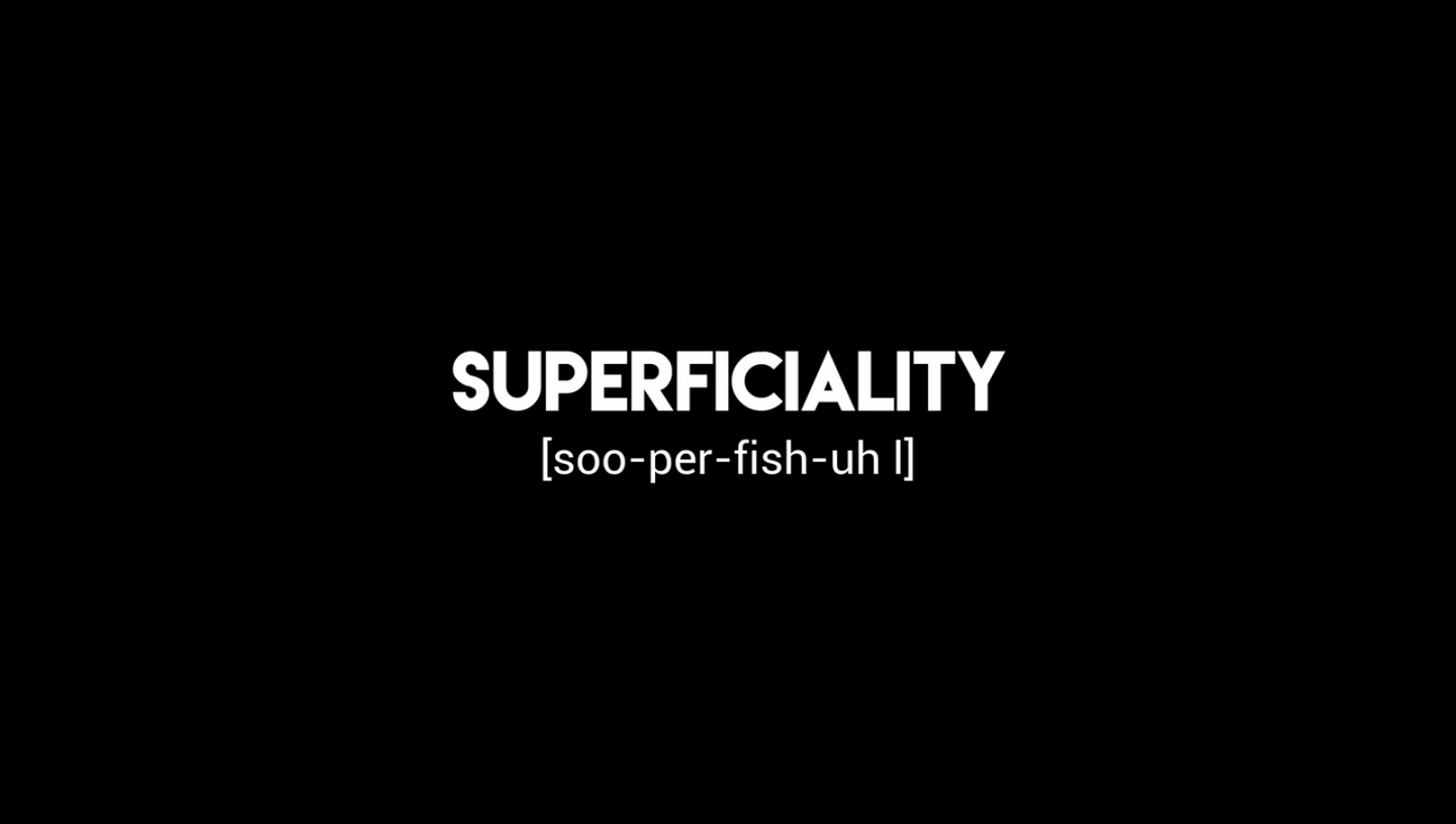 reflections on solitude and superficiality