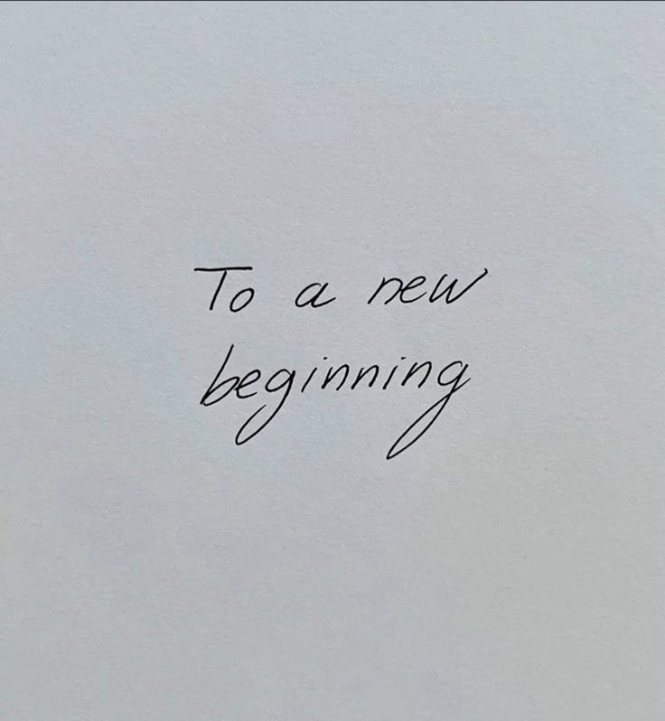 The Art of Starting Over